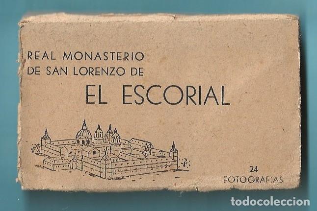 Postais: REAL MONASTERIO DE SAN LORENZO DE EL ESCORIAL. 24 FOTOGRAF&Iacute;AS. MINI BLOC EN ACORDE&Oacute;N