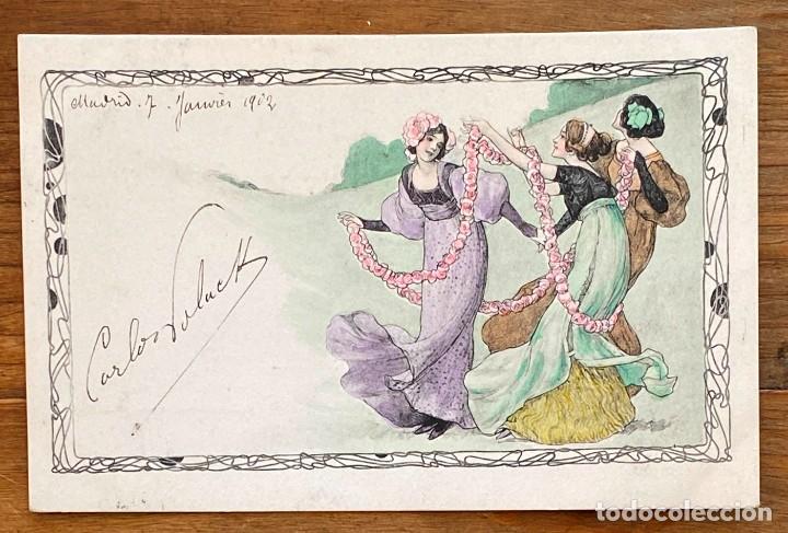 Postales: Art Nouveau, modernismo, M. M. VIENNE, , MODERNISTA, CIRCULADA EN 1902