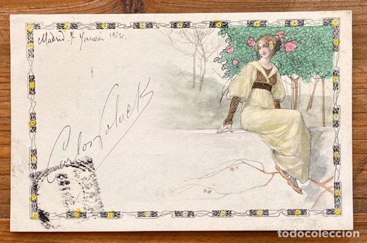 Postales: Art Nouveau, modernismo, M. M. VIENNE, , MODERNISTA, CIRCULADA EN 1902