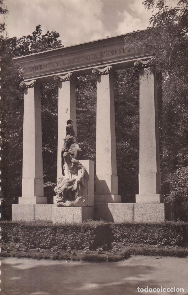 Postales: MADRID - PARQUE DEL RETIRO. MONUMENTO A CHAP&Iacute; - Foto 1