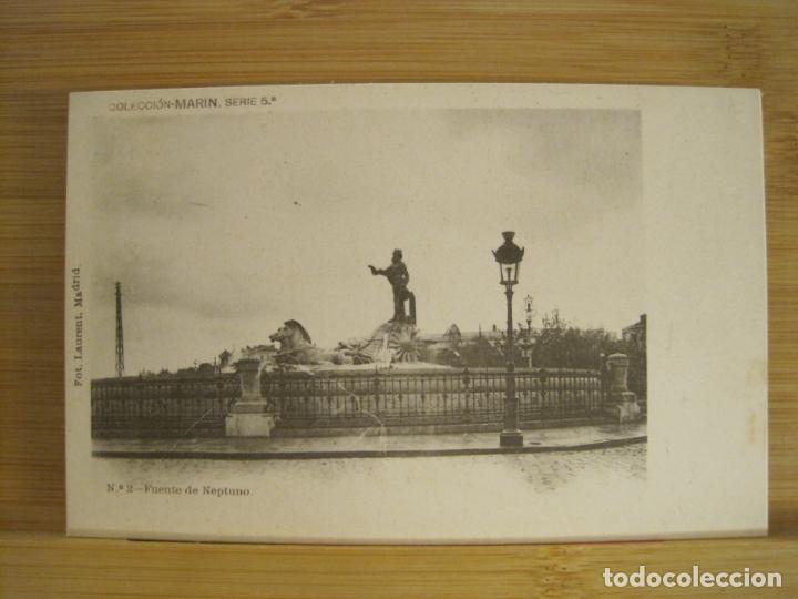 Postkarten: MADRID-FUENTE DE NEPTUNO-COLECCION MARIN N&ordm; 2-REVERSO SIN DIVIDIR-POSTAL ANTIGUA-(96.358)