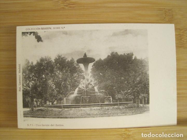 Postkarten: MADRID-UNA FUENTE DEL RETIRO-COLECCION MARIN N&ordm; 1-REVERSO SIN DIVIDIR-POSTAL ANTIGUA-(96.359)