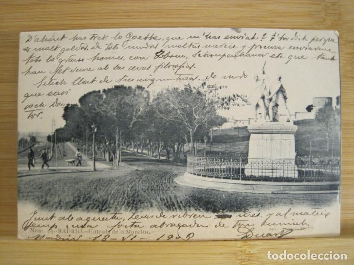 Postkarten: MADRID-ENTRADA DE LA MONCLOA-FOT LAURENT-45-REVERSO SIN DIVIDIR-POSTAL ANTIGUA-(96.360)