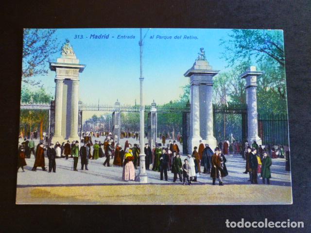 Postales: MADRID ENTRADA AL PARQUE DEL RETIRO - Foto 1