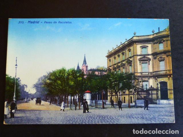 Postales: MADRID PASEO DE RECOLETOS - Foto 1
