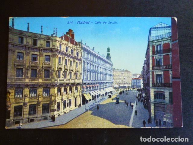 Postales: MADRID CALLE DE SEVILLA - Foto 1