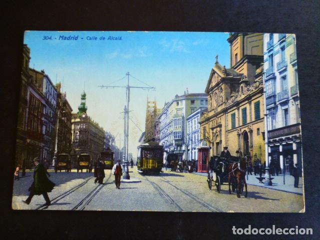 Postales: MADRID CALLE DE ALCALA - Foto 1