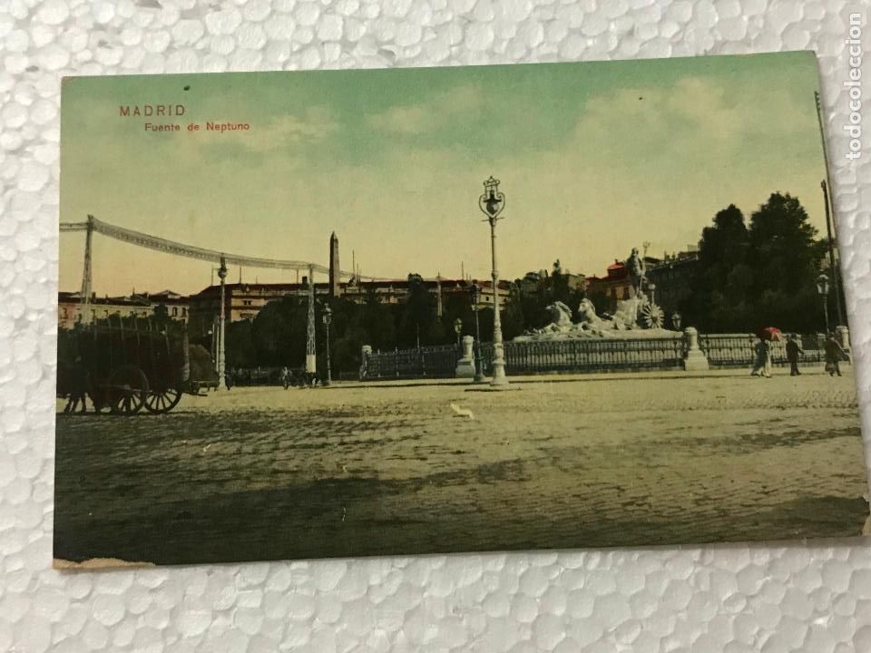 Postales: MADRID, FUENTE NEPTUNO POSTAL - Foto 1