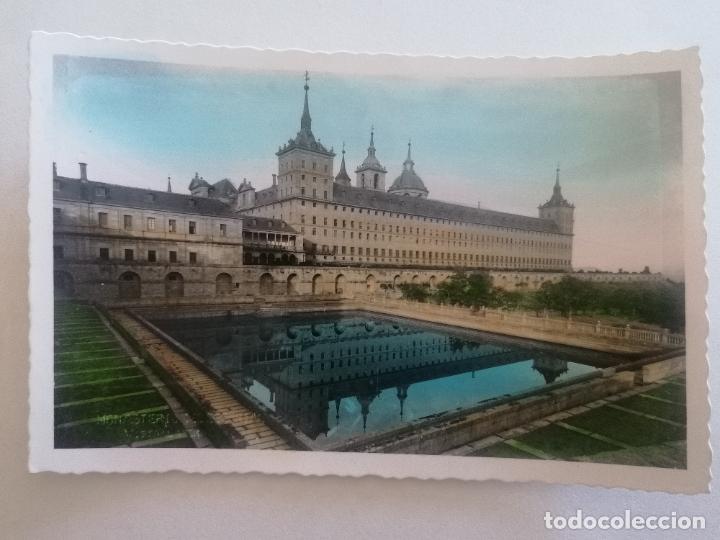 Cartoline: POSTAL MONASTERIO DE EL ESCORIAL, ESTANQUE DE LA HUERTA