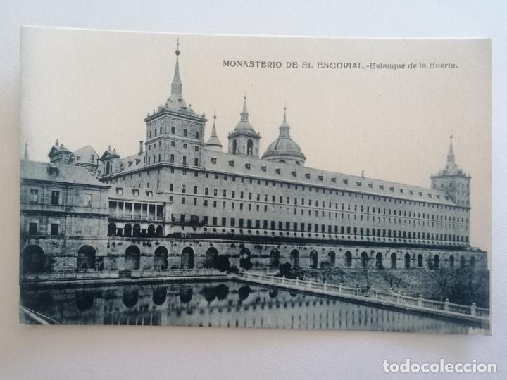 Cartoline: POSTAL MONASTERIO DE EL ESCORIAL, ESTANQUE DE LA HUERTA