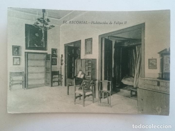 Cartoline: POSTAL MONASTERIO DE EL ESCORIAL, HABITACION DE FELIPE II