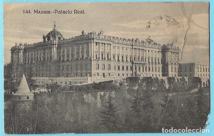 Postkarten: 144. MADRID.- PALACIO REAL. GRAFOS. CIRCULADA EN 1921