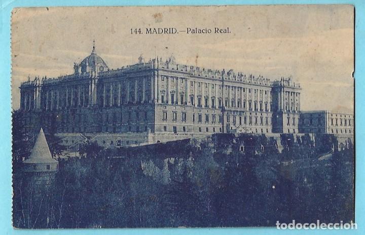 Postales: 144. MADRID.- PALACIO REAL. GRAFOS. CIRCULADA A&Ntilde;OS 20