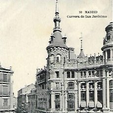 Postales: MADRID - Nº 10. CARRERA DE SAN JERÓNIMO - HAUSER Y MENET - SIN CIRCULAR