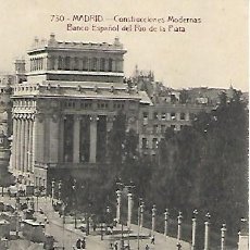 Postales: MADRID - 730. CONSTRUCCIONES MODERNAS. BANCO ESPAÑOL DEL RÍO DE LA PLATA - SIN CIRCULAR