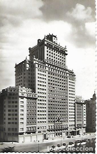 Postales: MADRID - n&ordm; 235. EDIFICIO ESPA&Ntilde;A - CIRCULADA 1955 - Foto 1