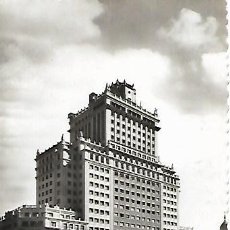 Postales: MADRID - Nº 235. EDIFICIO ESPAÑA - CIRCULADA 1955