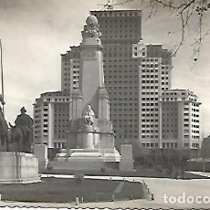 Postales: MADRID - Nº 78. PLAZA DE ESPAÑA. MONUMENTO A CERVANTES - ESCRITA - 1952. Lote 361040820