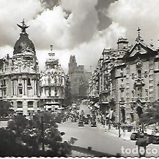 Postales: MADRID - 1. CALLE DE ALCALÁ Y AVDA. JOSÉ ANTONIO - CIRCULADA - 1954. Lote 362294275
