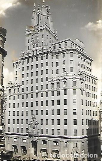 Postales: MADRID - 48. LA TELEF&Oacute;NICA - ESCRITA - 1954 - Foto 1