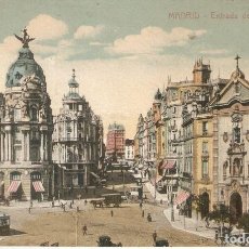 Postales: MADRID - ENTRADA DE LA GRAN VIA MADRID POSTAL CIRCULADA EN 1925. Lote 362777215