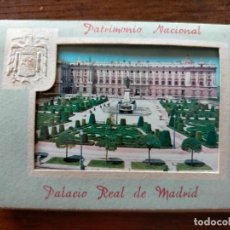 Postales: LOTE FOTOGRAFÍAS ALBUM VISTAS PALACIO REAL D MADRID PATRIMONIO NACIONAL COLOR TARJETA POSTAL ANTIGUA. Lote 363062515