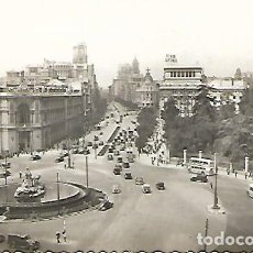 Postales: MADRID - 170. PANORÁMICA DE LA PLAZA CIBELES Y CALLE DE ALCALÁ - CIRCULADA - 1953. Lote 363112615