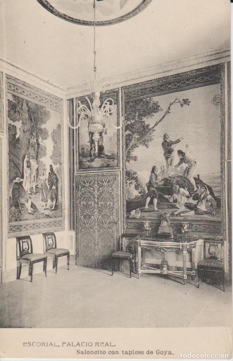 Postais: () ESCORIAL . PALACIO REAL . SALONCITO CON TAPICES DE GOYA ... SIN CIIRCULAR