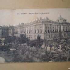 Postales: POSTAL MADRID PALACIO REAL VISTA GENERAL ESCRITA 1915. Lote 365890951