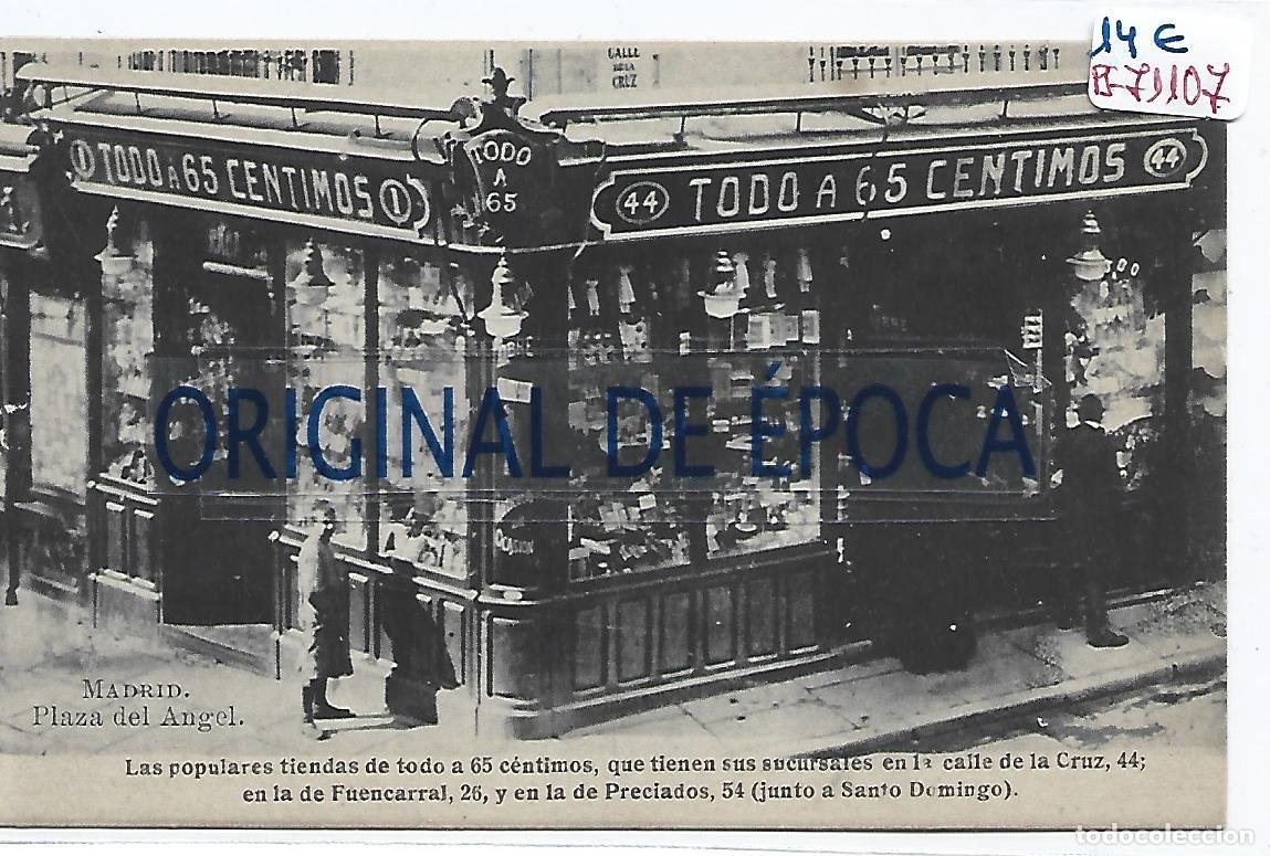 Postkarten: (PS-71107)POSTAL DE MADRID-TIENDA TODO A 65 CENTIMOS