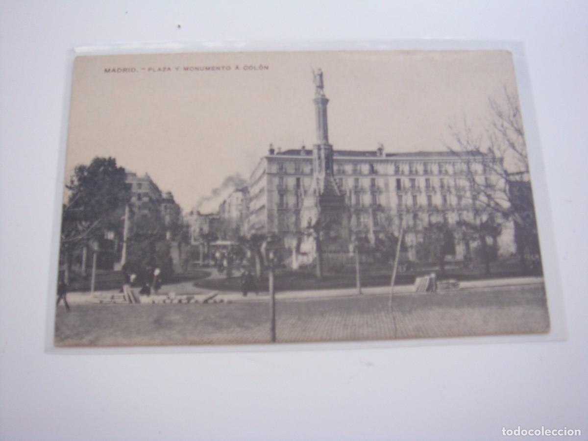 Postales: MADRID PLAZA Y MONUMENTO A COLON - Foto 1