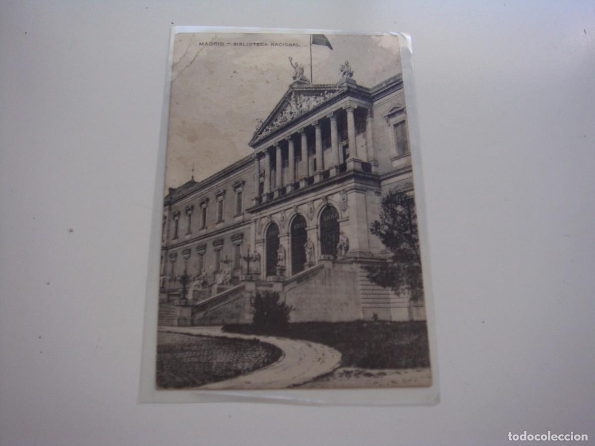 Postales: MADRID BIBLIOTECA NACIONAL - Foto 1