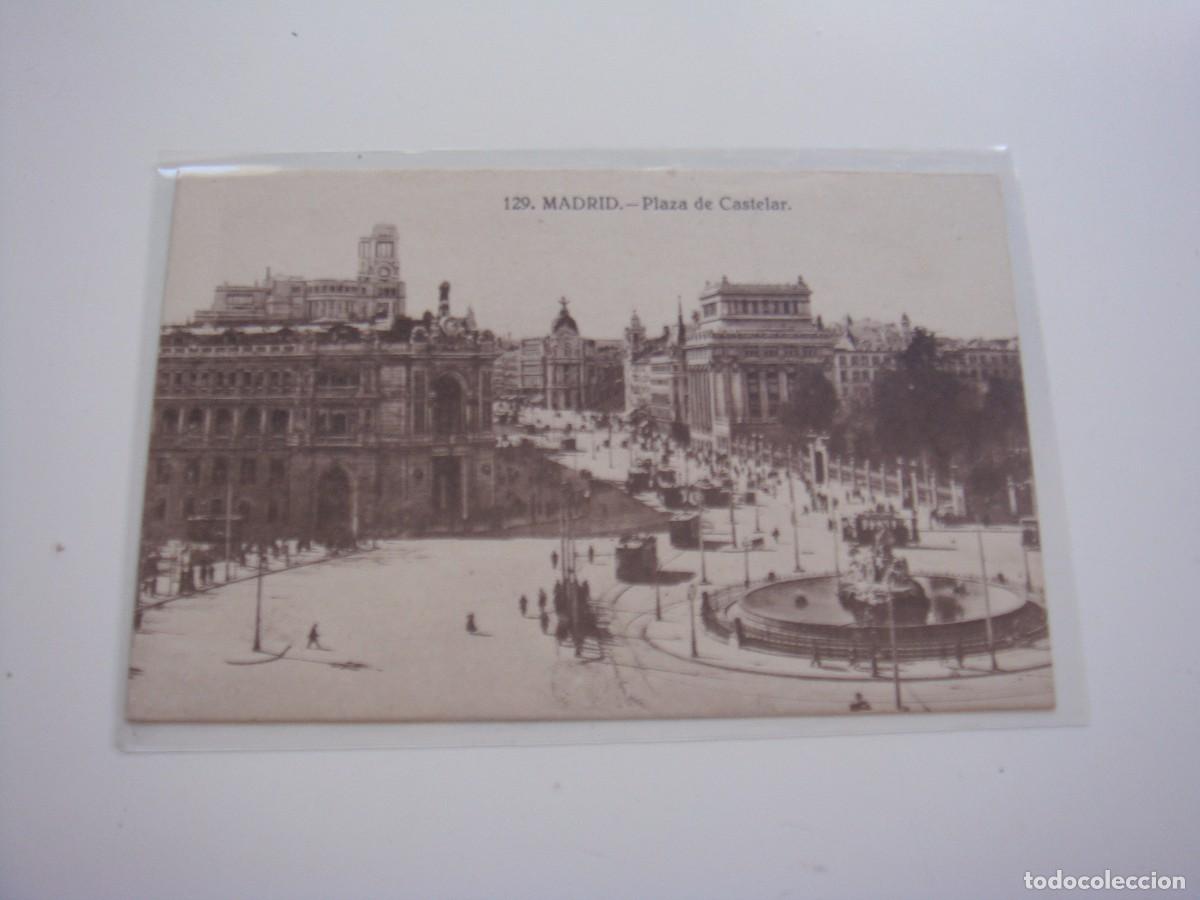 Postales: 129 MADRID PLAZA DE CASTELAR - Foto 1