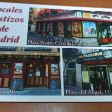Postales: POSTAL LOCALES CASTIZOS DE MADRID 2011. Lote 371968981