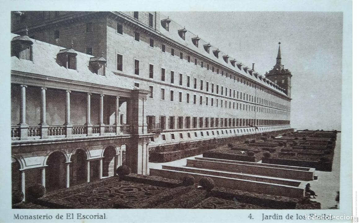 Cartes Postales: Monasterio de El Escorial. 4 Jard&iacute;n de los Frailes. Hauser y Menet. Nueva. Blanco/Negro