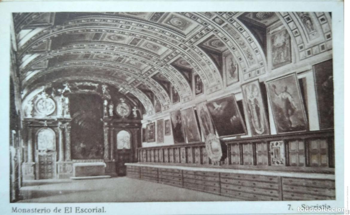Cartes Postales: Monasterio de El Escorial. 7 Sacrist&iacute;a. Hauser y Menet. Nueva. Blanco/Negro