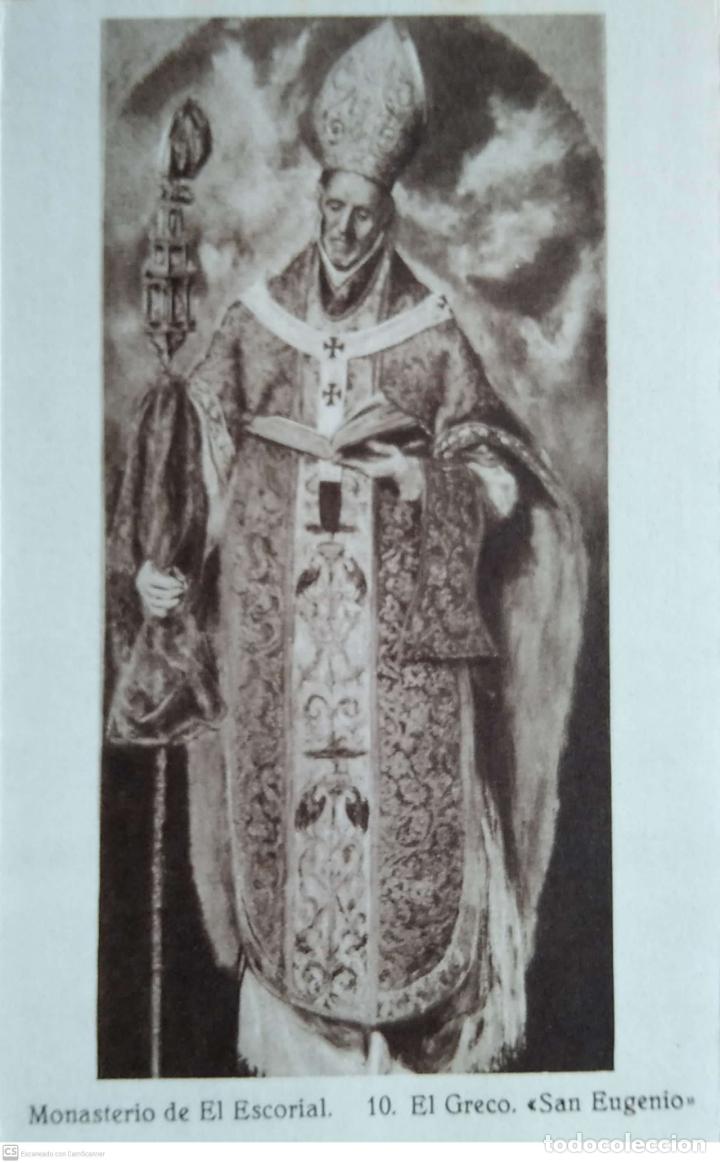 Cartes Postales: Monasterio de El Escorial. 10 San Eugenio de El Greco. Hauser y Menet. Nueva. Blanco/Negro