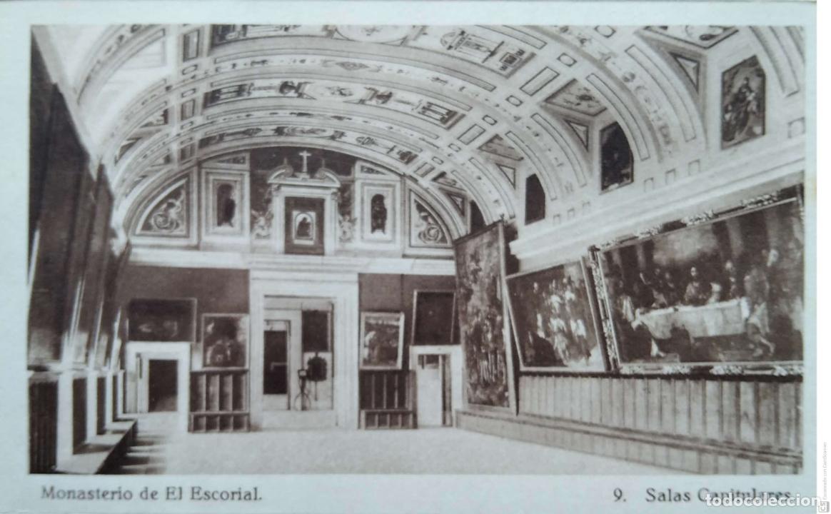 Cartes Postales: Monasterio de El Escorial. 9 Salas Capitulares. Hauser y Menet. Nueva. Blanco/Negro