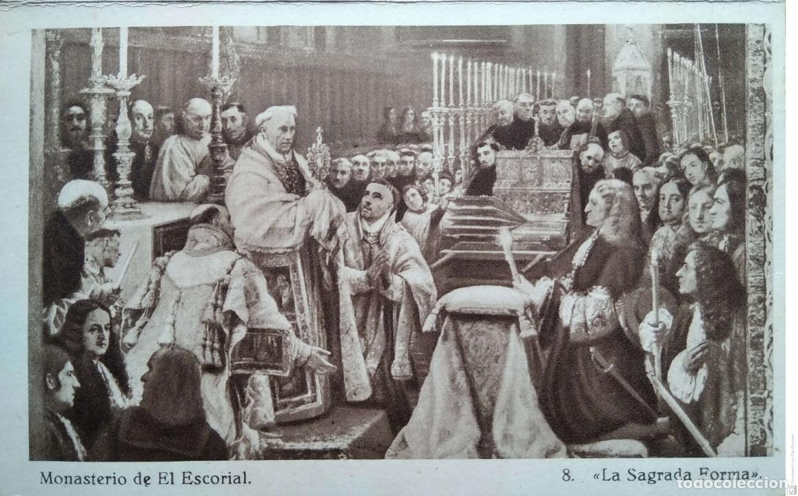 Cartes Postales: Monasterio de El Escorial. 8 La Sagrada Forma. Hauser y Menet. Nueva. Blanco/Negro