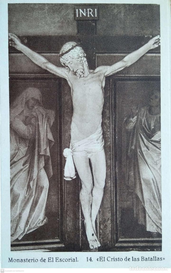 Cartes Postales: Monasterio de El Escorial. 14 El Cristo de las Batallas. Hauser y Menet. Nueva. Blanco/Negro