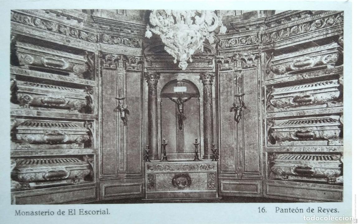 Cartes Postales: Monasterio de El Escorial. 16 Pante&oacute;n de Reyes . Hauser y Menet. Nueva. Blanco/Negro