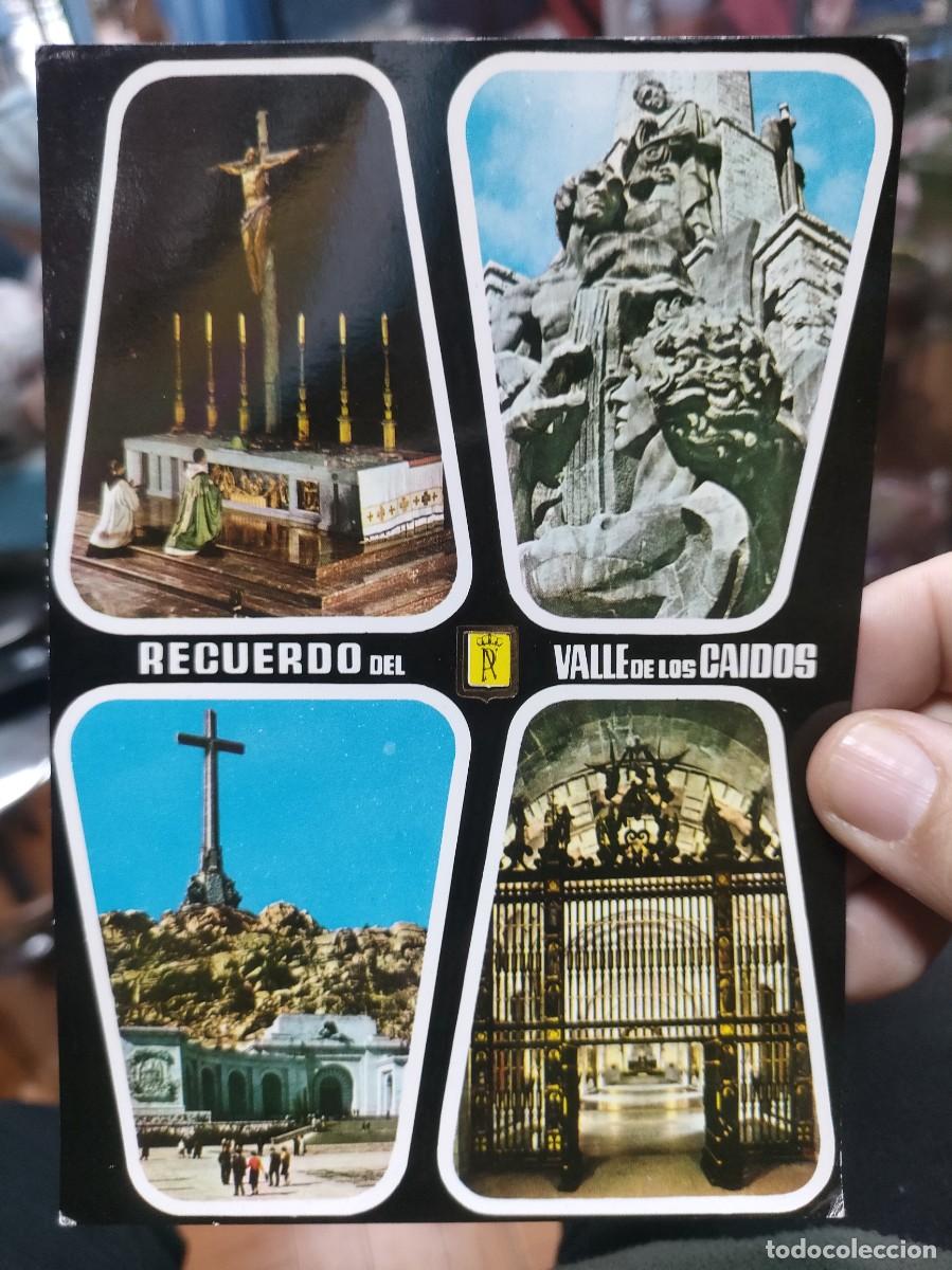 Postais: Postal SANTA CRUZ DEL VALLE DE LOS CAIDOS Altar Mayor Figura de San Mateo Entrada y Fachada del Monu