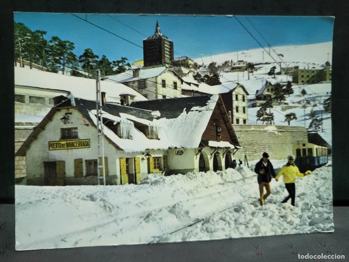Postales: ANTIGUA POSTAL PUERTO NAVACERRADA MADRID - Foto 1