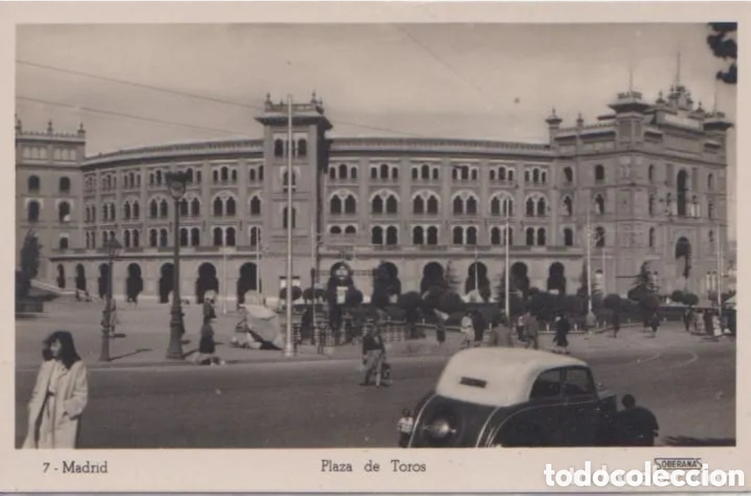 Postales: MADRID - PLAZA DE TOROS - SOBERANAS - Foto 1