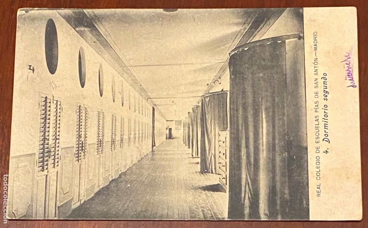 Postcards: MADRID, REAL COLEGIO DE ESCUELAS PIAS DE SAN ANTON, 4. DORMITORIO SEGUNDO, SERRA, LACOSTE, ESCRITA