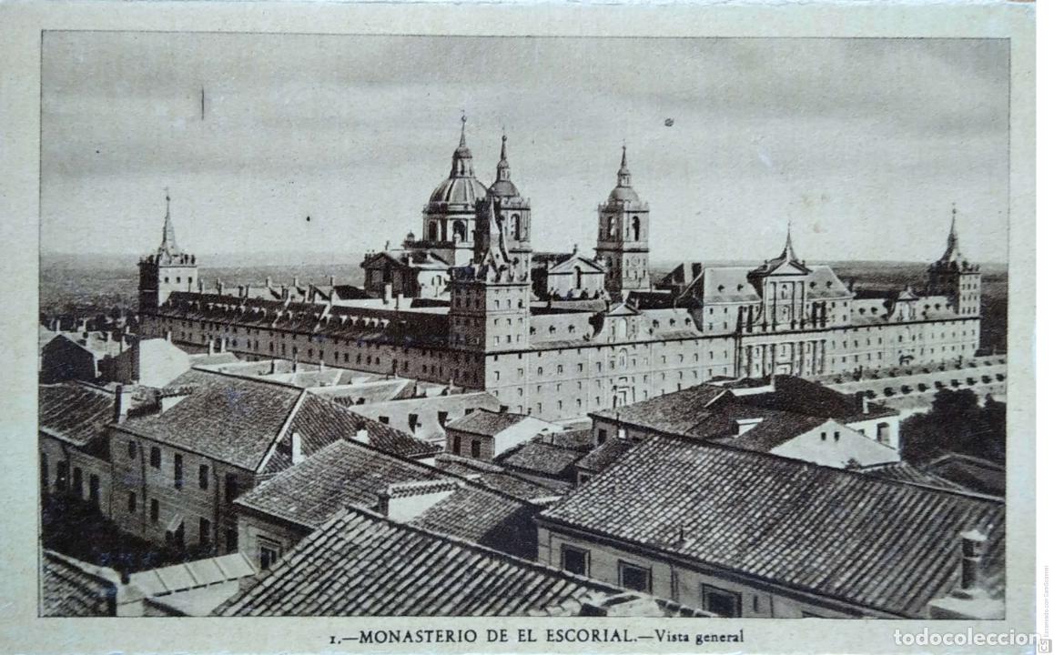 Postais: Monasterio de El Escorial. 1 Vista general. Heliotipia Art&iacute;stica Espa&ntilde;ola. Nueva. Blanco/Negro