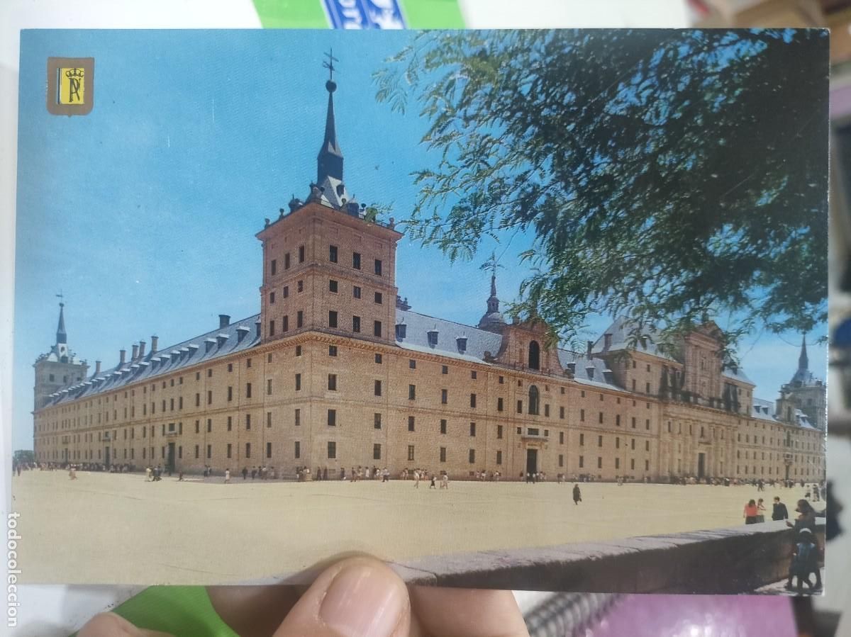 Postais: Postal EL ESCORIAL Vista del Monasterio N 63 ESCUDO DE ORO S/C