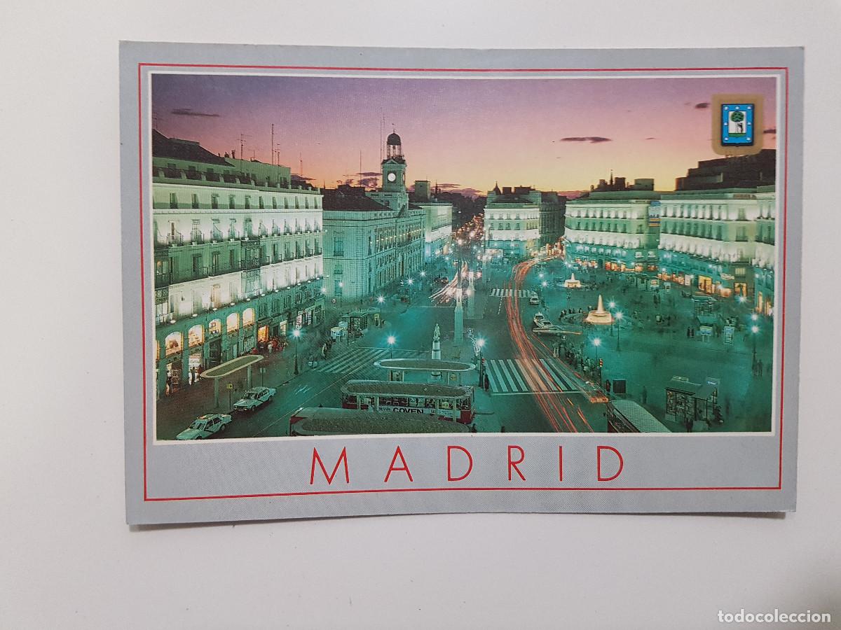 Postales: POSTAL MADRID PUERTA DEL SOL. 1987 S/C - Foto 1