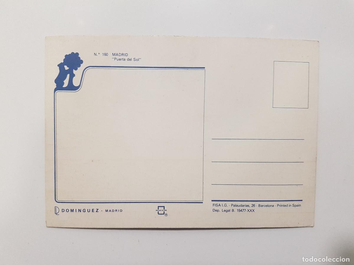 Postales: POSTAL MADRID PUERTA DEL SOL. 1987 S/C - Foto 2