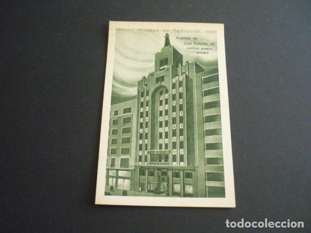 Postales: MADRID BANCO HISPANO DE EDIFICACION GRAN VIA - Foto 1